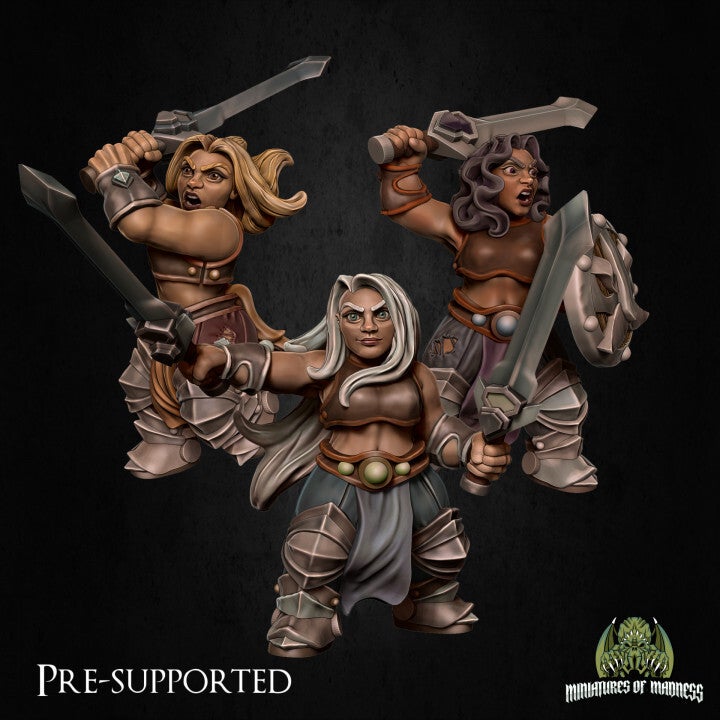 Dwarf Soldier Set vrouwen, met zwaard
