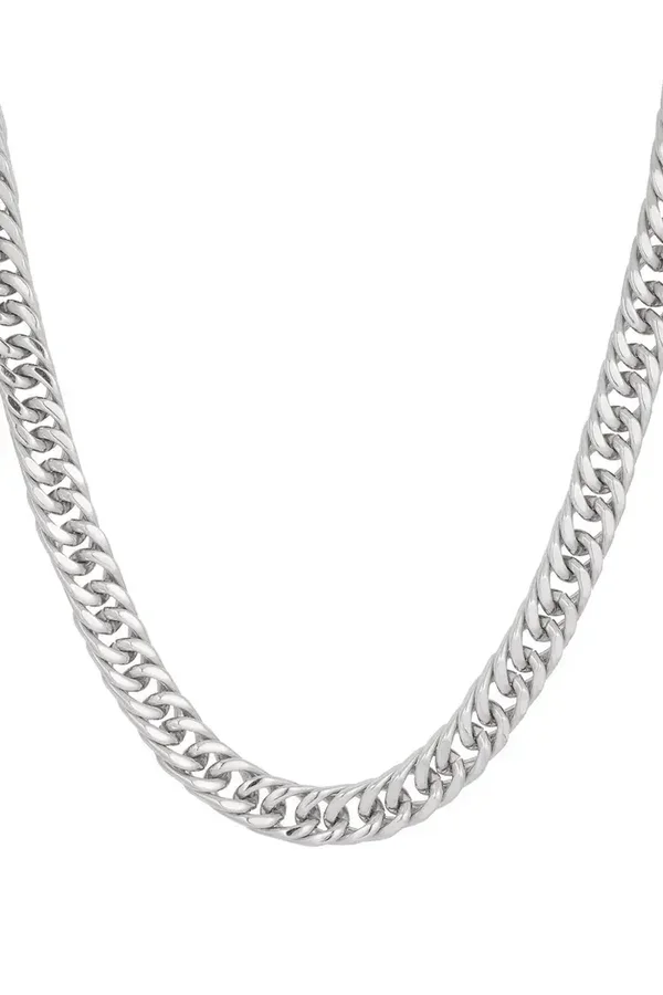 Heren chain ketting - zilver