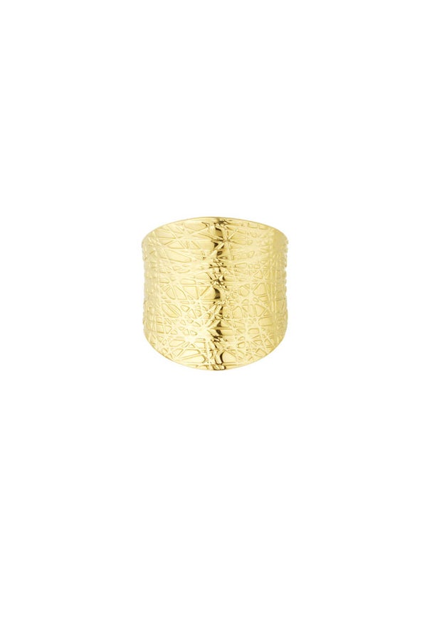 Ring big statement - goud