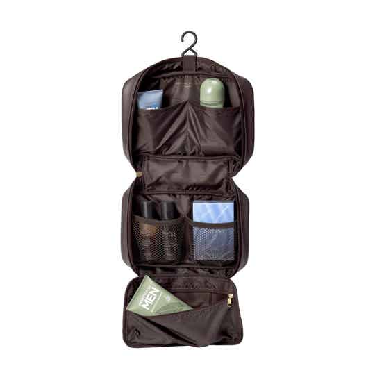 Chestnut toiletry bag men
