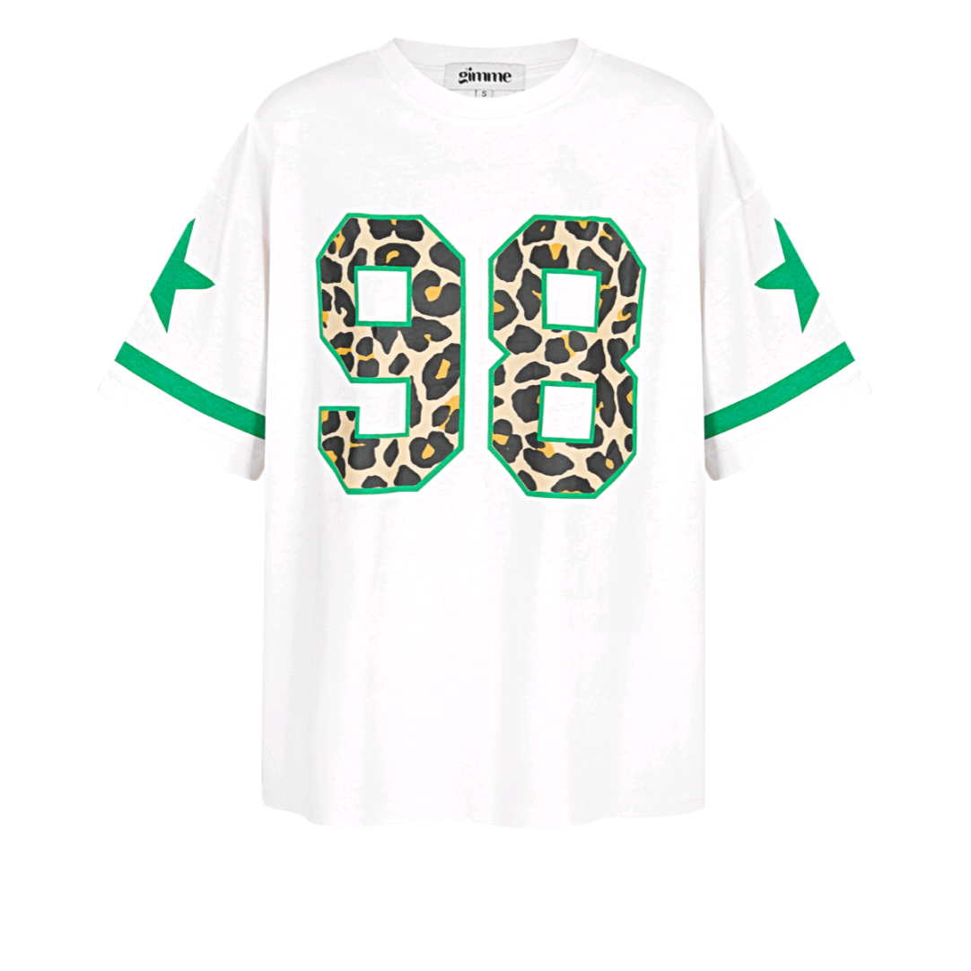 T-shirt oversized luipaardprint