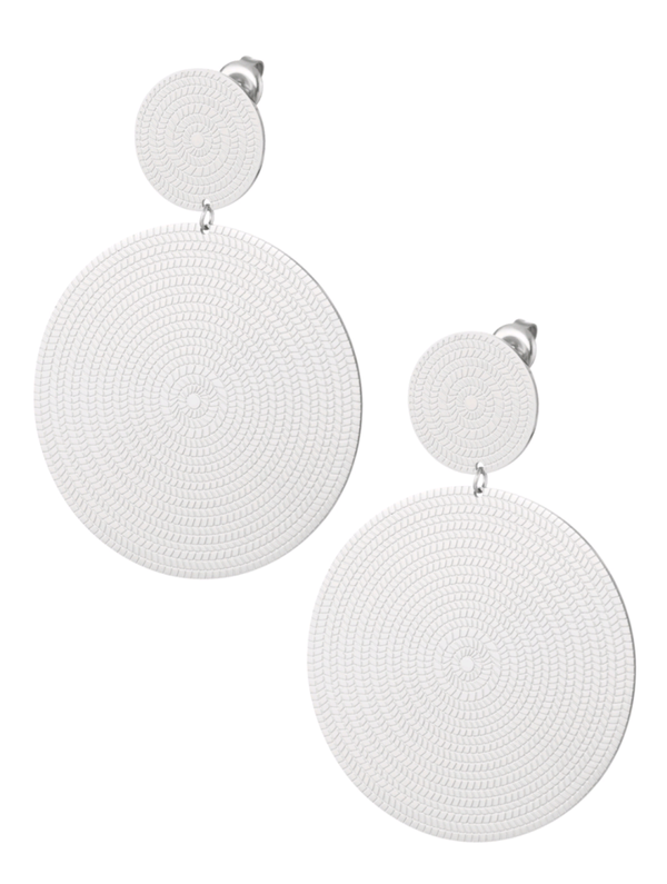 Oorbellen grote hoops - zilver