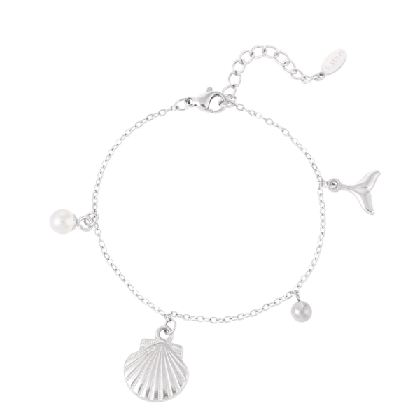 Armband coastal love - zilver