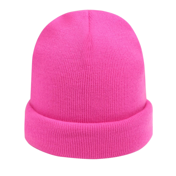 Beanie rainbow color - roze
