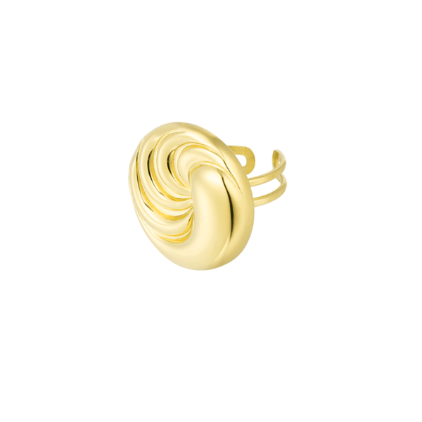 Ring twizzle waive - goud