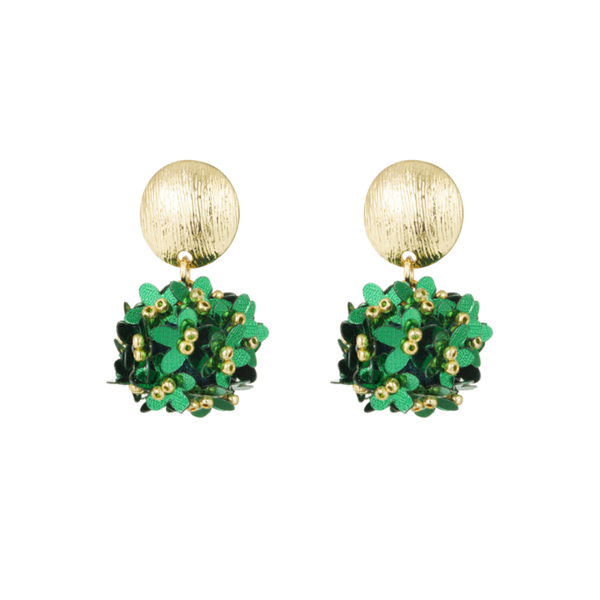 Pop of colour oorbellen - groen