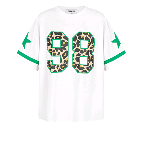 T-shirt oversized luipaardprint