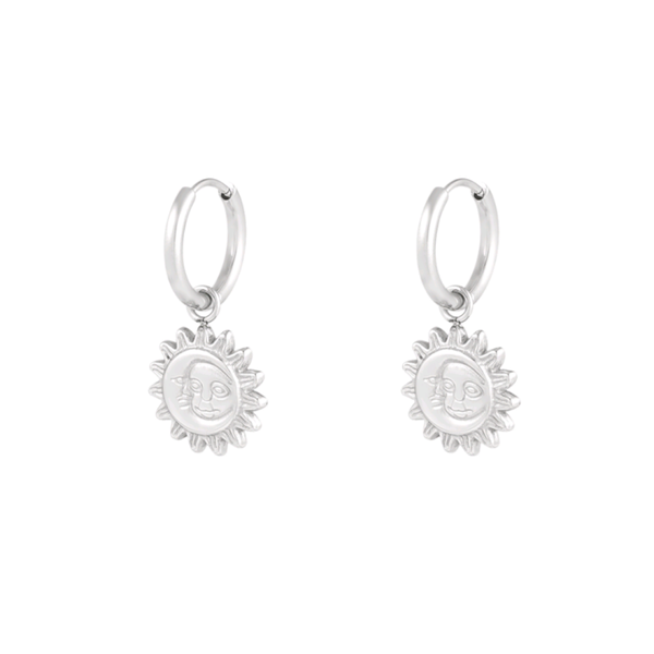 Oorbellen solar synergy - zilver