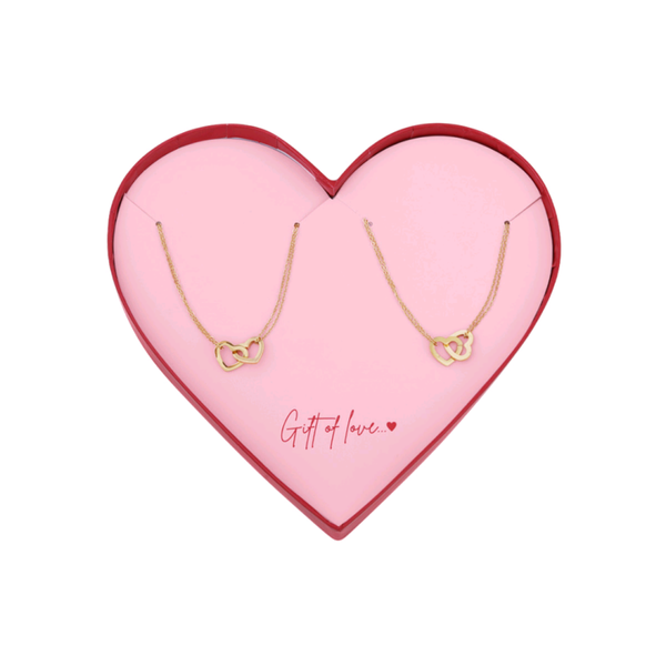 Dubbele hartjes armbanden