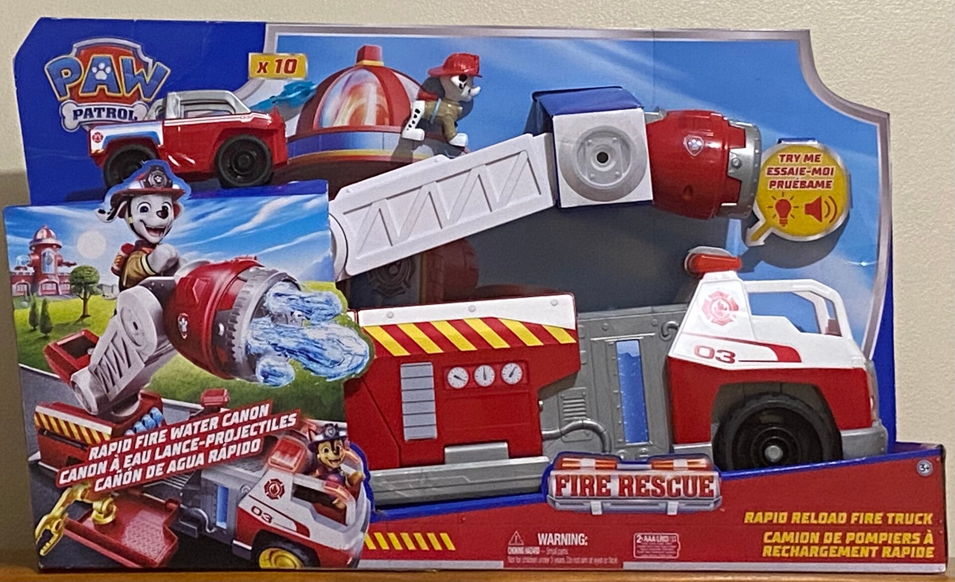 Fire rescue paw patrol truck