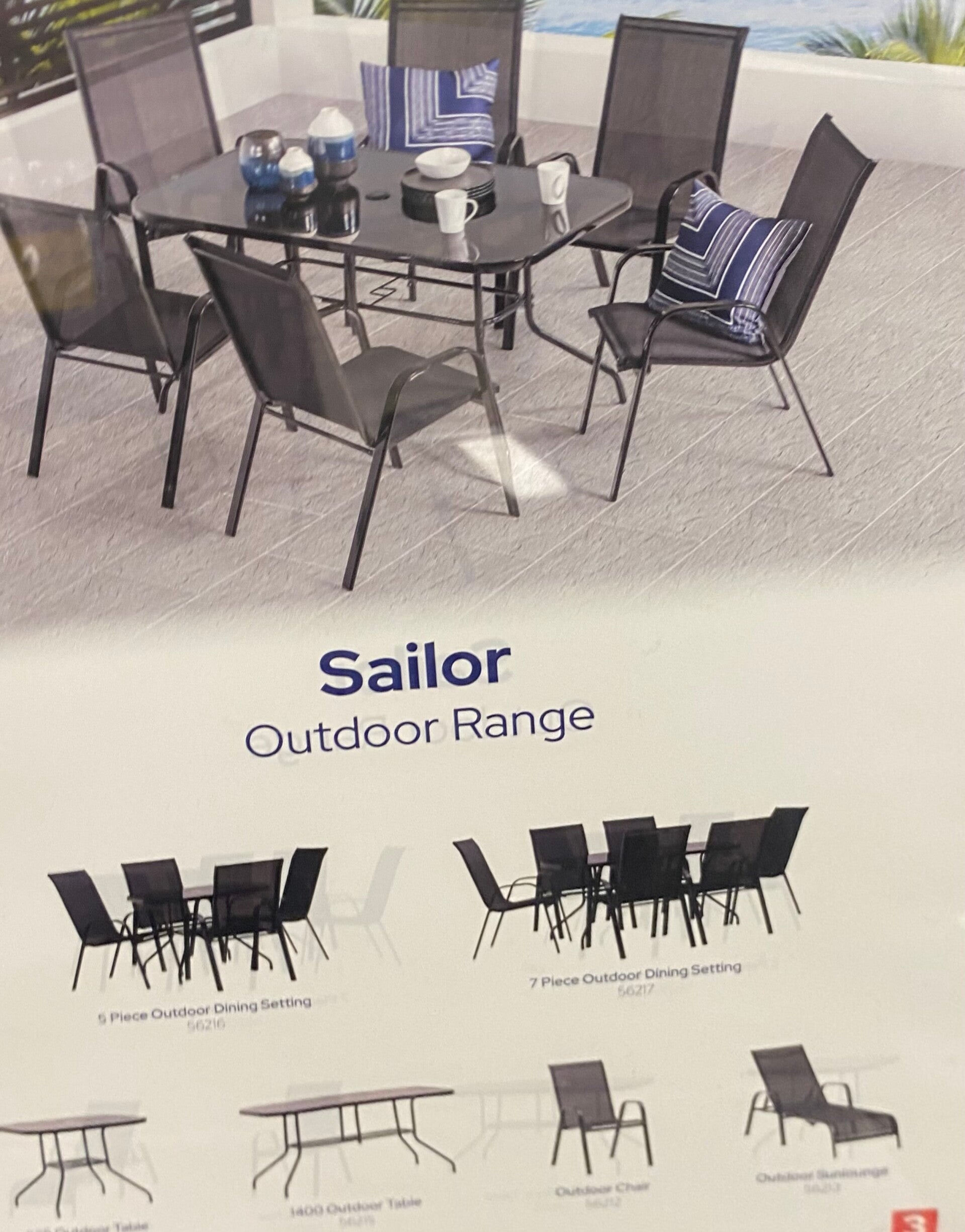 Outdoor table and chairs