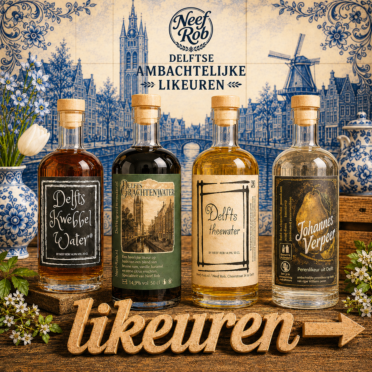 likeur neef rob kwebbelwater theewater handgemaakt