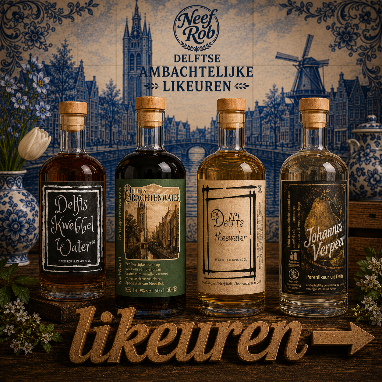 likeur neef rob kwebbelwater theewater handgemaakt