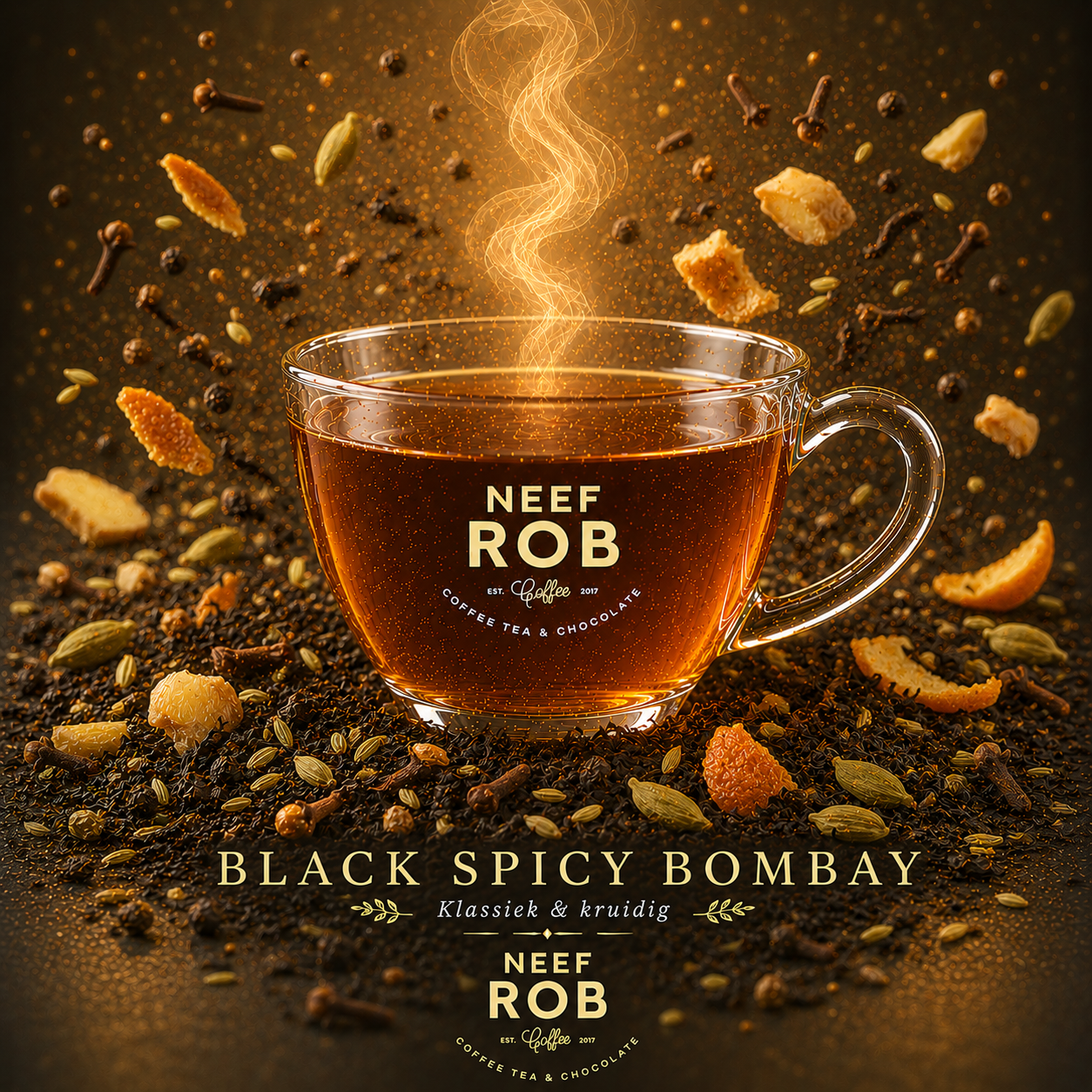 Black spicy Bombay chai direct trade (zwarte thee)