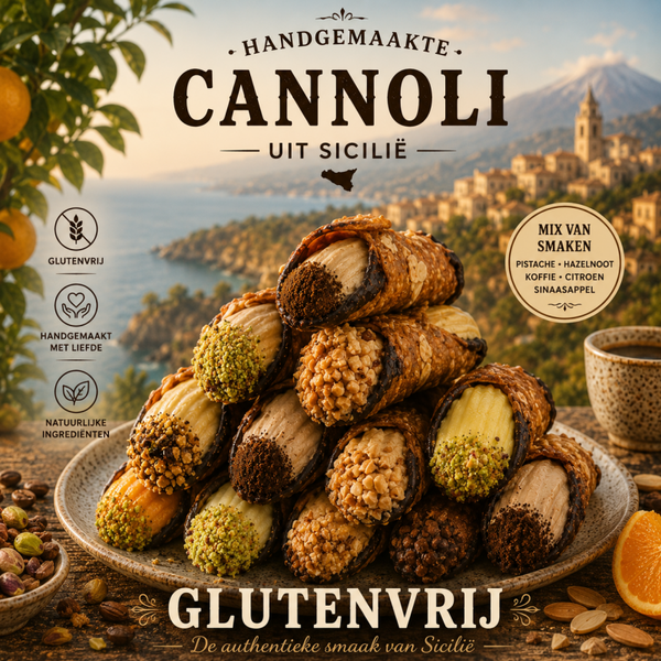 Cannoli croccante mix 5 st. verschillende smaken glutenvrij