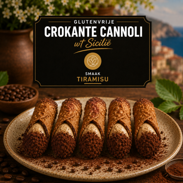 Cannoli croccante met tiramisu smaak 5 st. glutenvrij