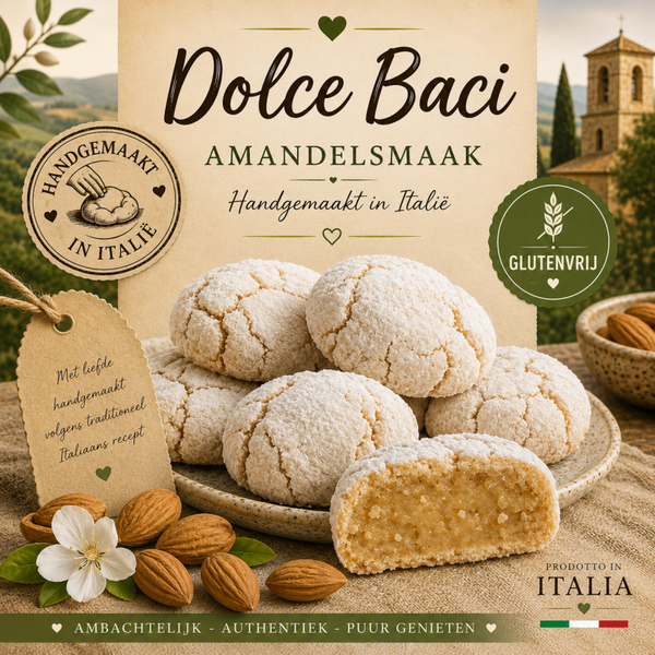 Dolci Baci zachte amandelkoekjes (5 st.) glutenvrij