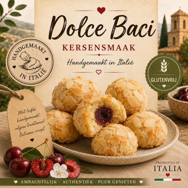 Dolci Baci amandelkoekjes met kersen (5 st.) glutenvrij