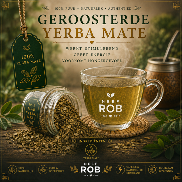 Geroosterde Yerba mate (geeft energie en onderdrukt honger gevoel)