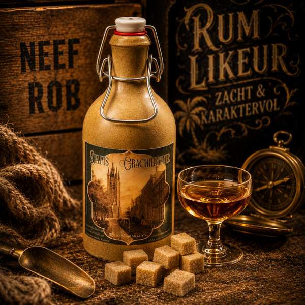 Rum likeur Delfts Grachtenwater onze ambachtelijke likeur