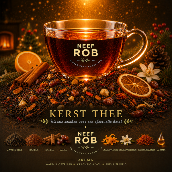 Kerst thee (zwarte thee, kaneel, sinaasappel en rooibos)