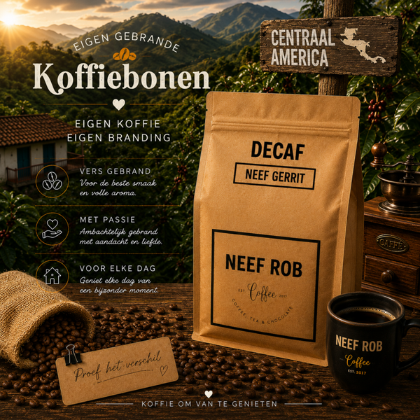 Koffie van neef Gerrit (cafeinevrij/decaf Arabica)