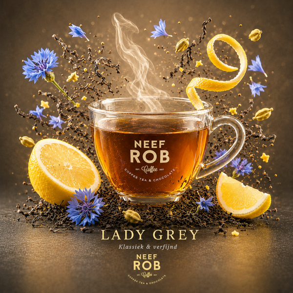 Lady Grey, zwarte thee met korenbloem en bergamot