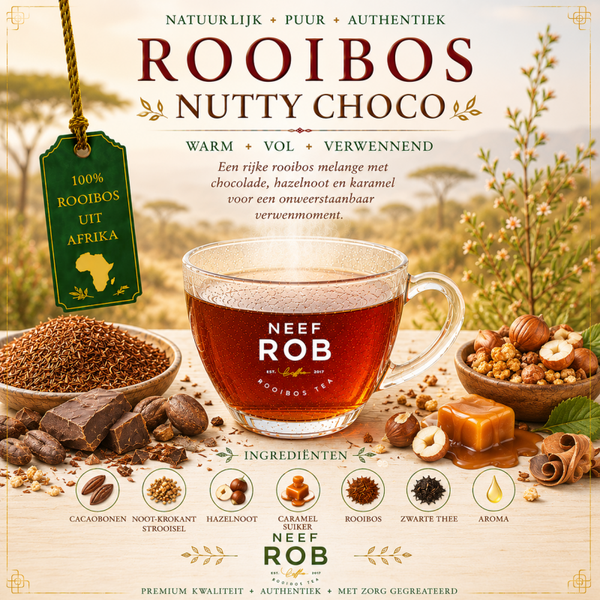 Nutty choco (mix van lekkers en rooibos) thee