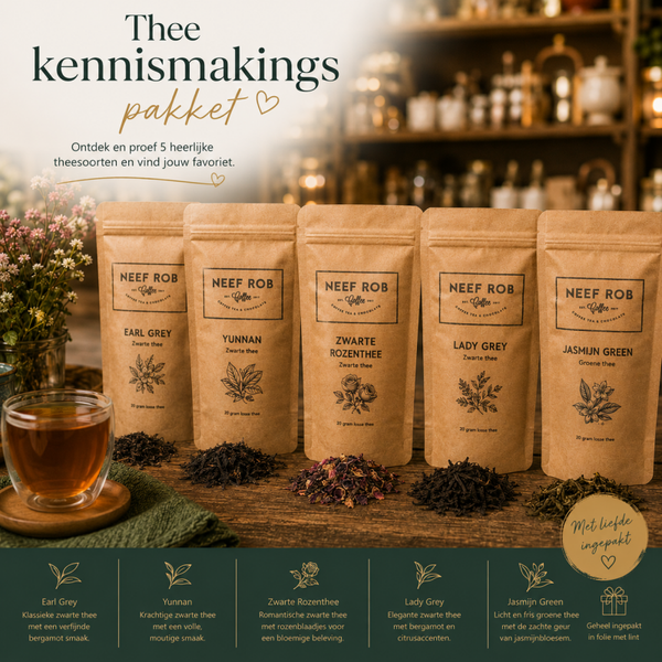 Thee kennismakings pakket met verschillende heerlijke smaken