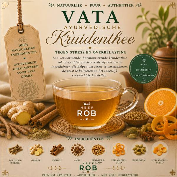 Vata Ayurvedische kruidenthee tegen stress en overbelasting