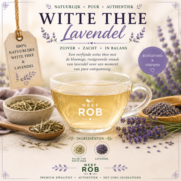 Witte thee met lavendel