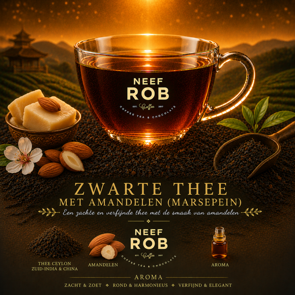 Zwarte thee met amandelen (marsepein thee)