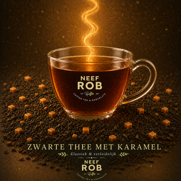 Zwarte thee met karamel