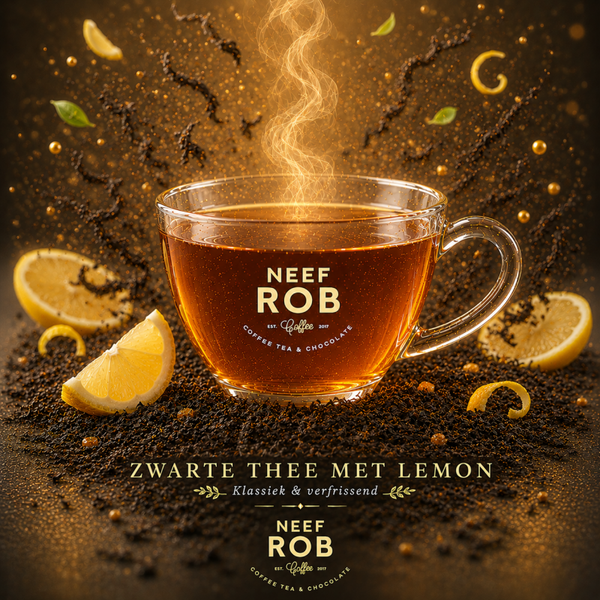 Zwarte thee met lemon
