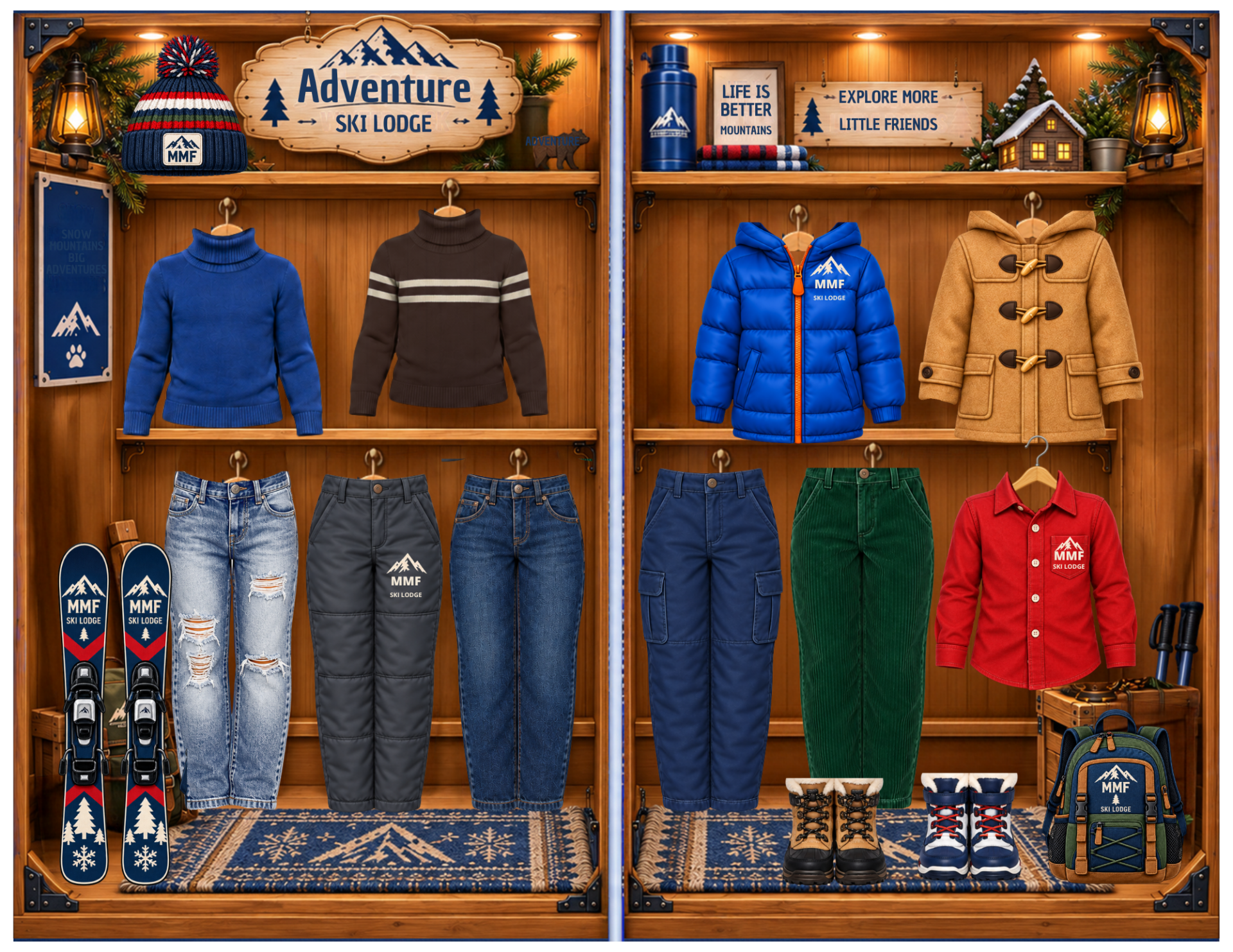 MMF Adventure Wardrobes — Doll Not Included