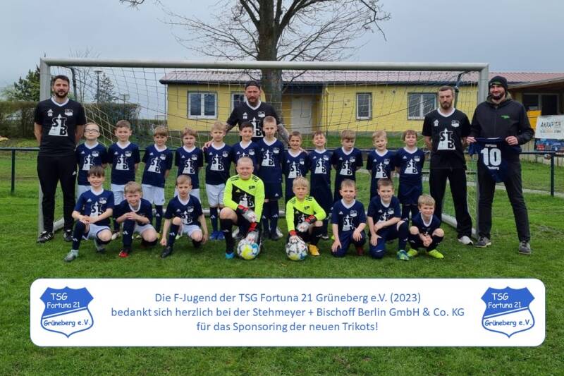 Neue Trikots der F-Jugend