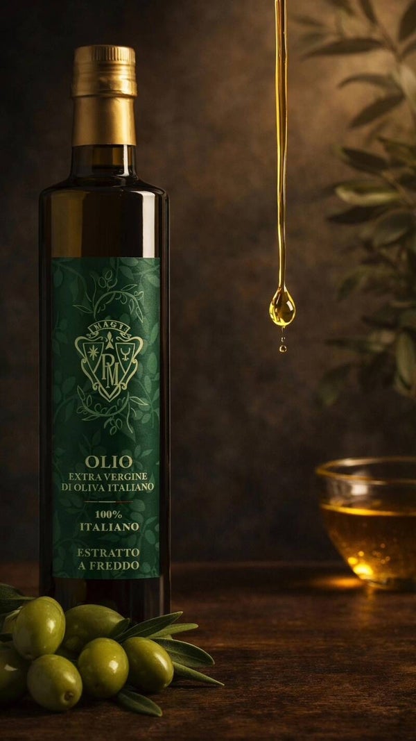 Olio Extravergine di oliva Magi  formato 50 cl green label
