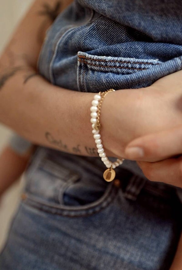 Parel Armband Met Vingerafdruk