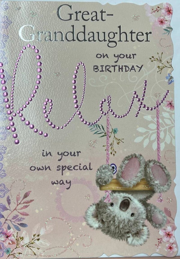 Great Granddaughter - Birthday Card