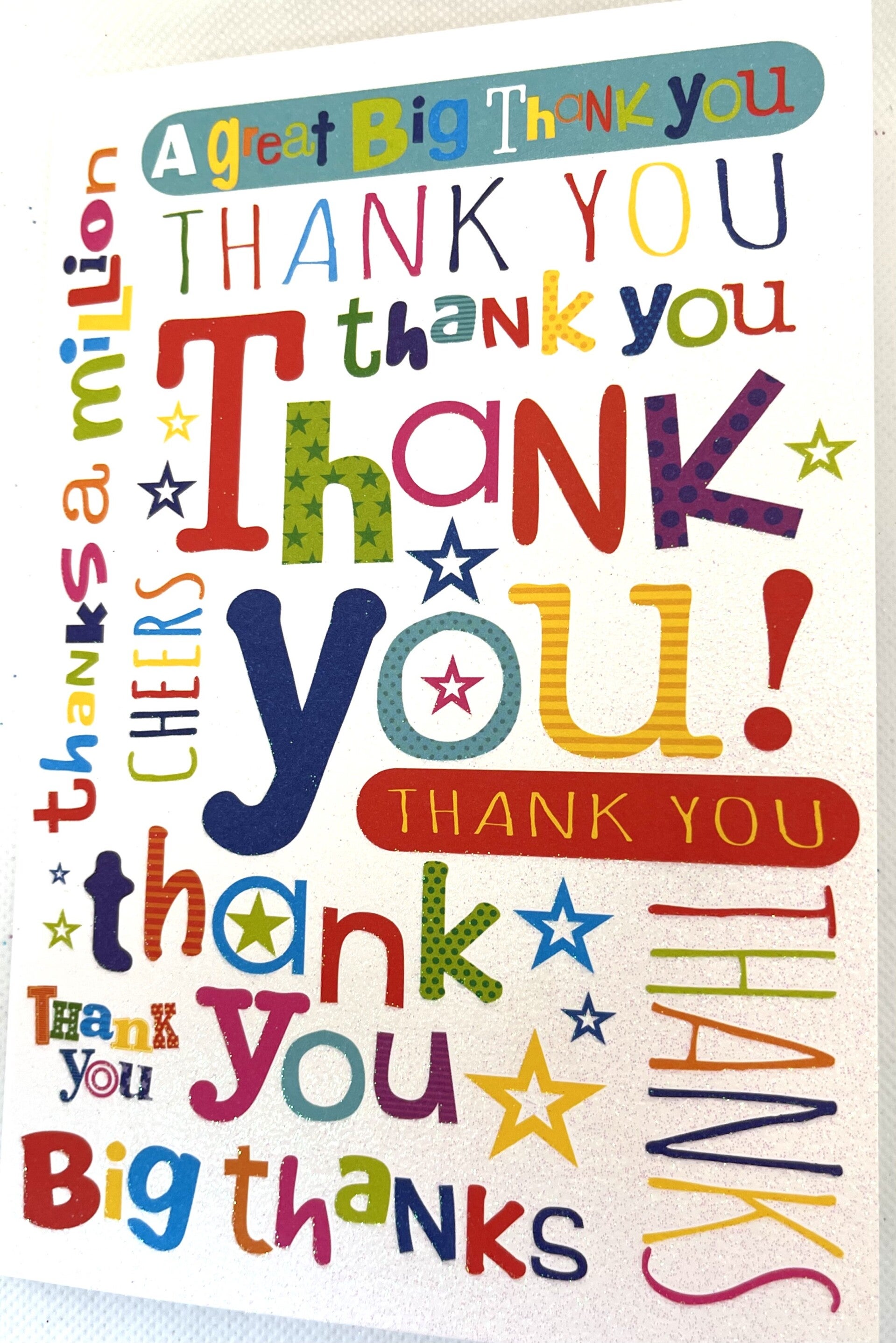 Thank you - A great big thank you