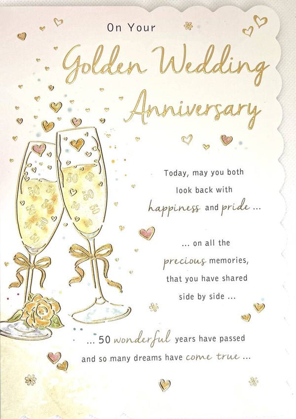Golden Wedding Anniversary - On Your Golden Wedding Anniversary