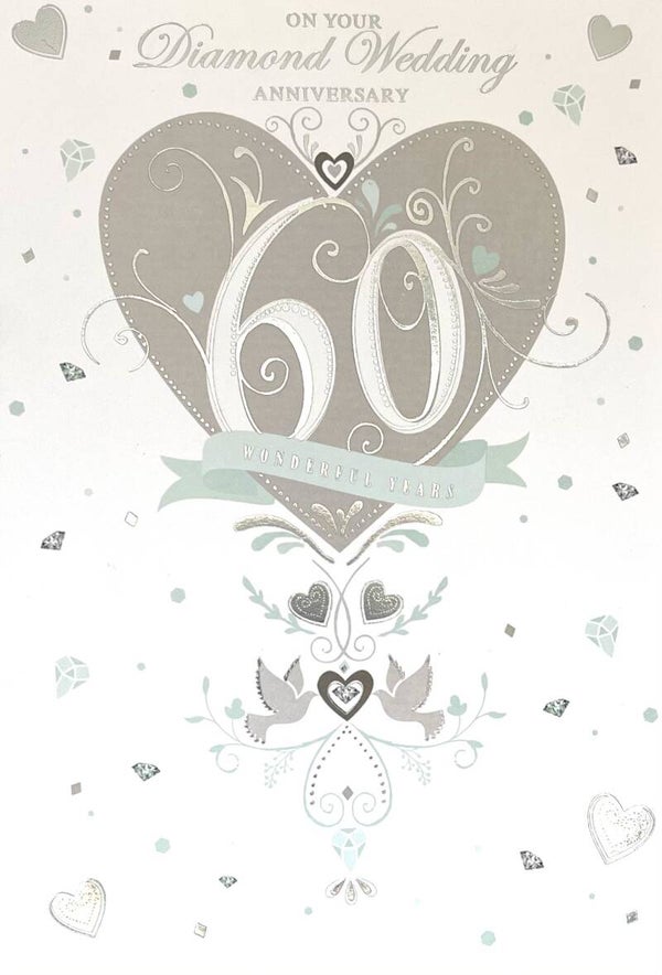 Anniversary card - Diamond Wedding Anniversary