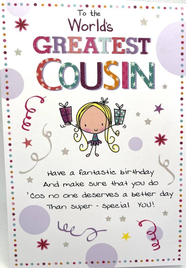 Cousin - To the World's Greatest Cousin