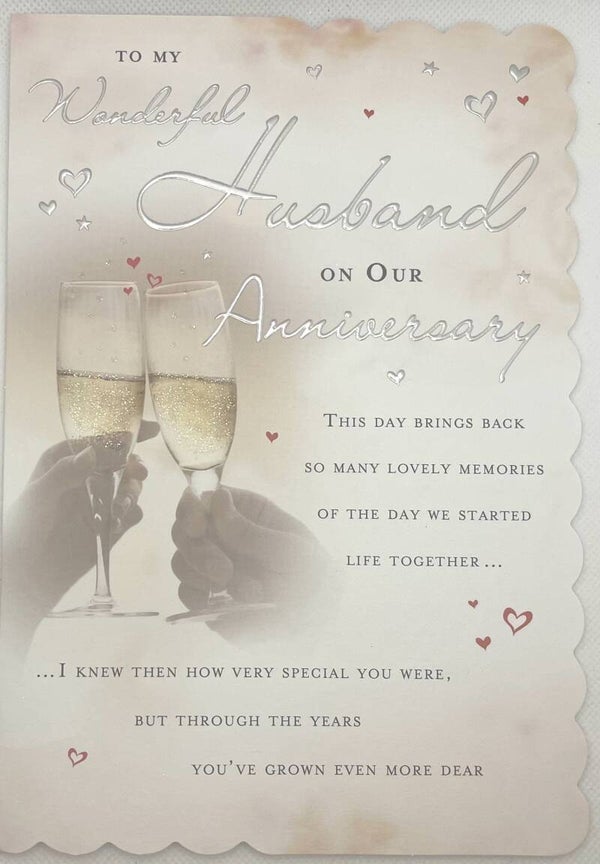 Anniversary - To my Wonderful Husband on our Anniversary
