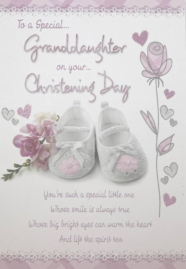 Christening - To a Special Granddaughter