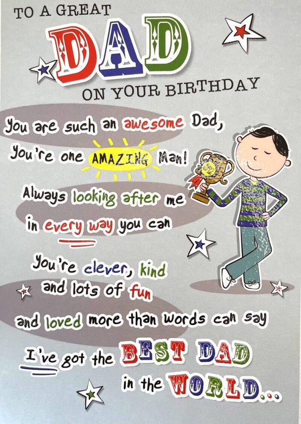 Dad - To a great Dad on your Birthday