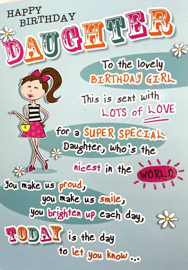 Daughter - happy birthday