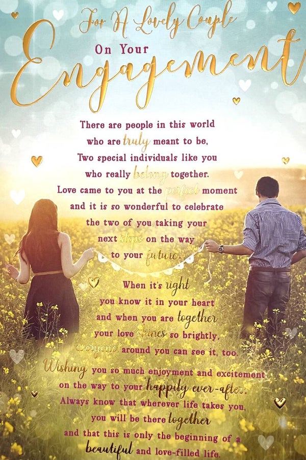 Engagement - for a lovely couple on your engagement