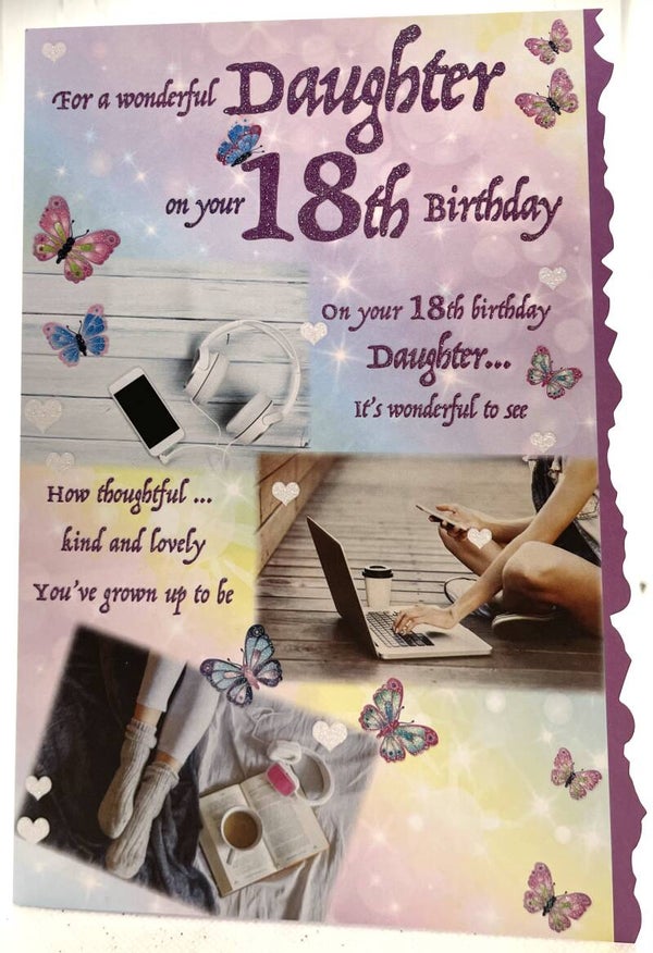 Daughter 18th - For a wonderful Daughter on your 18th Birthday