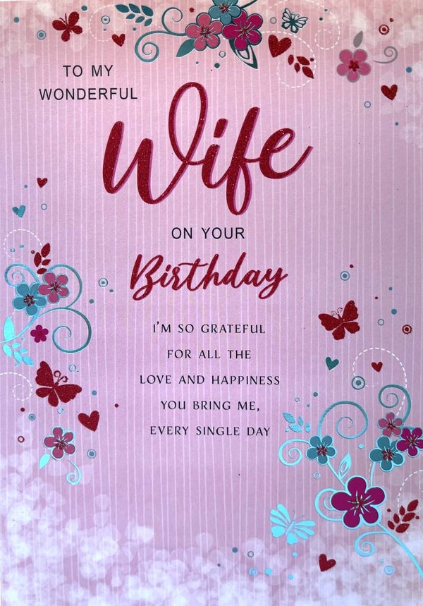 Wife - To my wonderful wife on your birthday